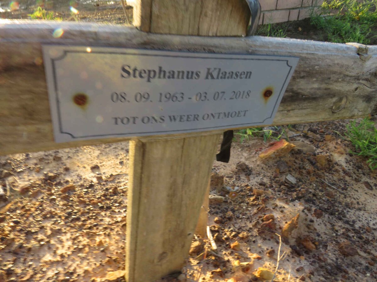 KLAASEN Stephanus 1963-2018