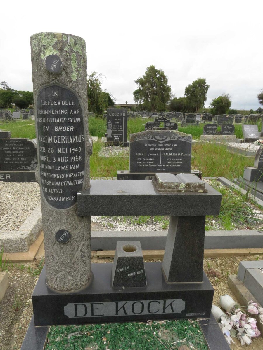 KOCK Martin Gerhardus, de 1940-1968