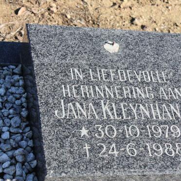 KLEYNHANS Jana 1979-1988