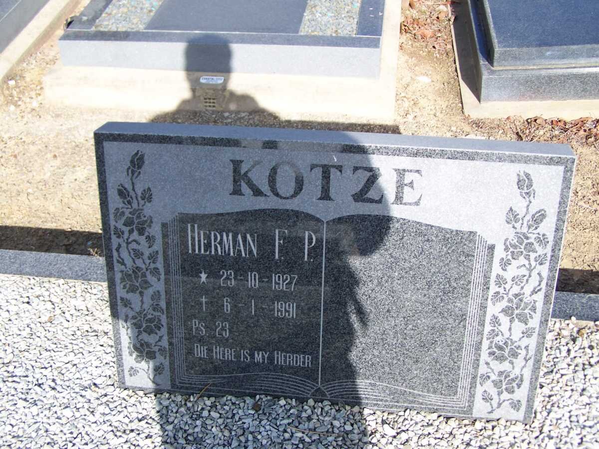 KOTZE Herman F.P. 1927-1991