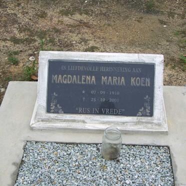 KOEN Magdalena Maria 1910-2001