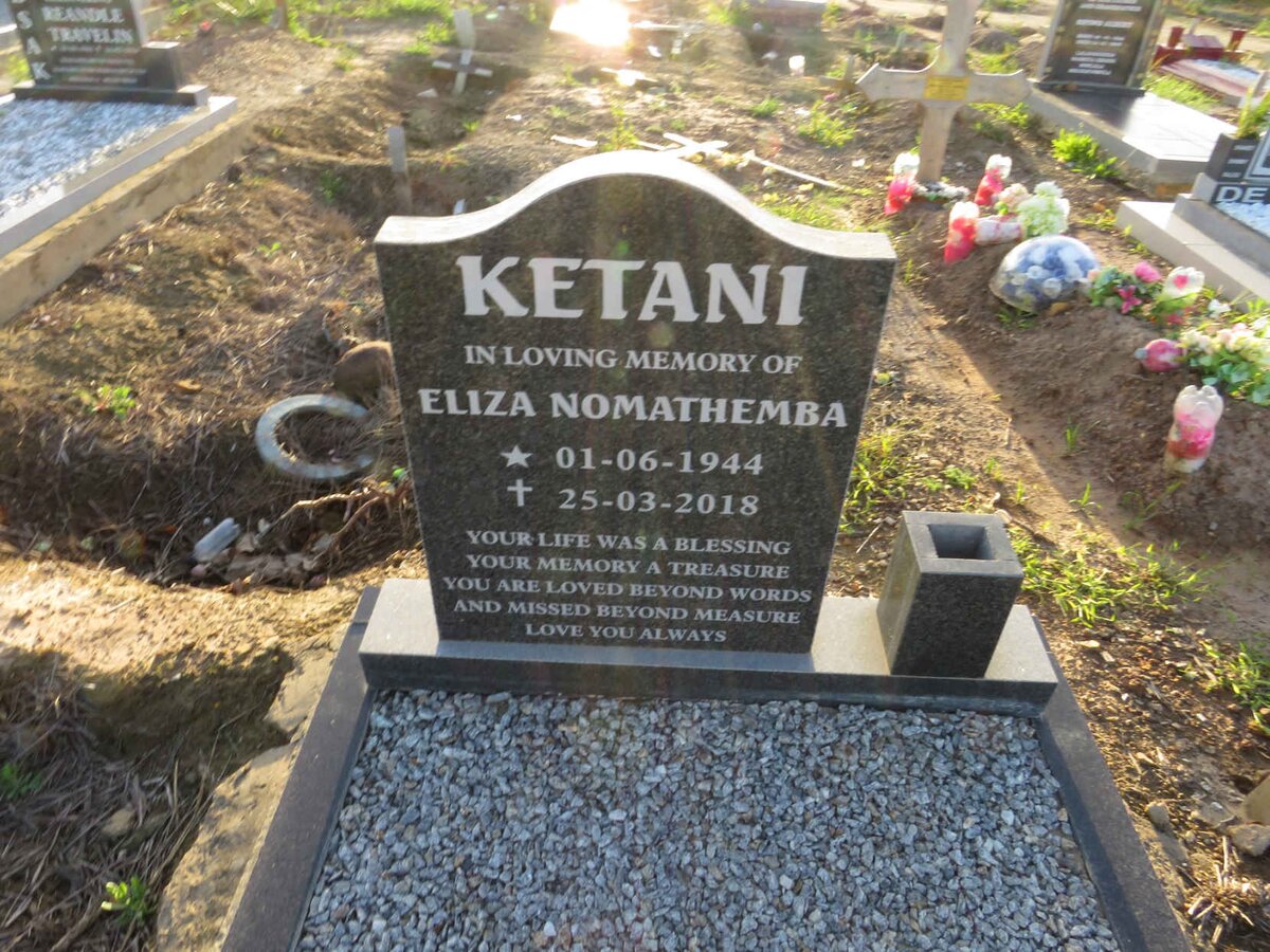 KETANI Eliza Nomathemba 1944-2018