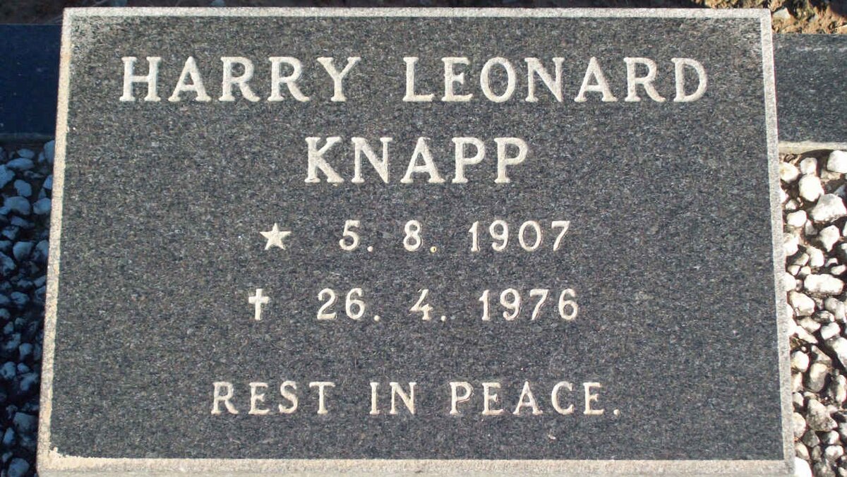 KNAPP Harry Leonard 1907-1976