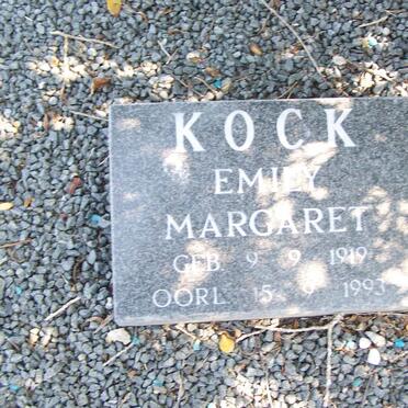 KOCK Emily  Margaret 1919-1993