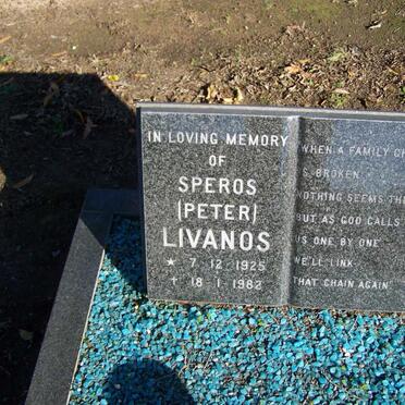 LIVANOS Speros 1925-1982