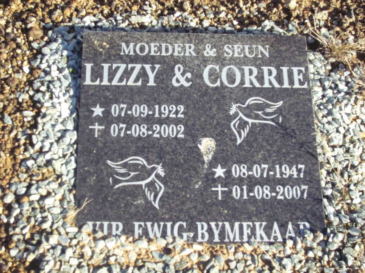 LOMBARD Lizzie 1922-2002 :: LOMBARD Corrie 1947-2007