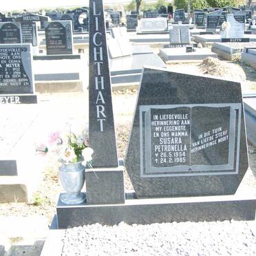 LICHTHART Susara Petronella 1954-1985