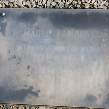 LAMBERT Madge