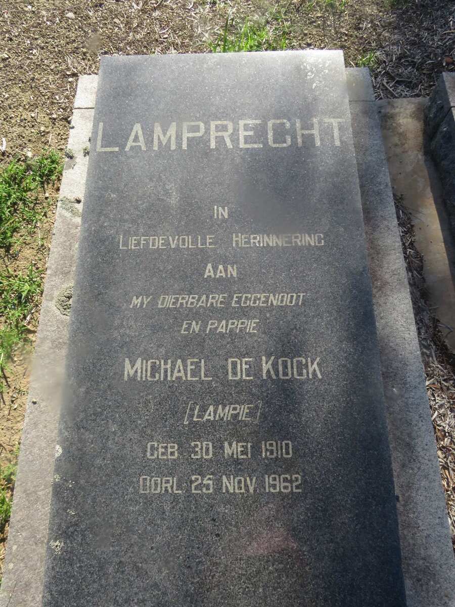 LAMPRECHT Michael de Kock 1910-1962