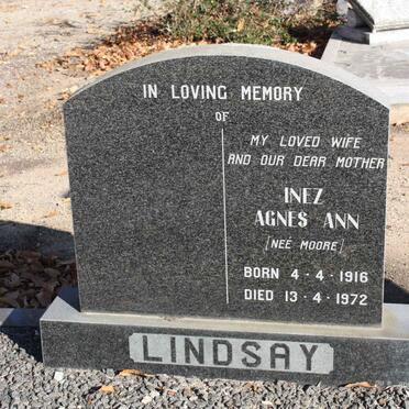 LINDSAY Inez Agnes Ann nee MOORE 1916-1972