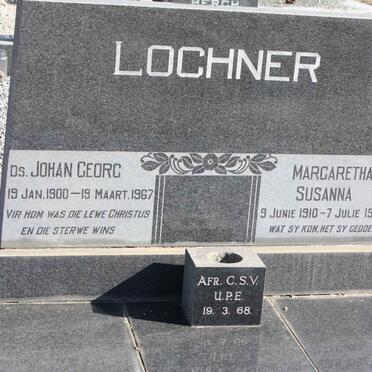 LOCHNER Johan Georg 1900-1967 &amp; Margaretha Susanna 1910-1982