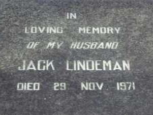 LINDEMAN Jack -1971