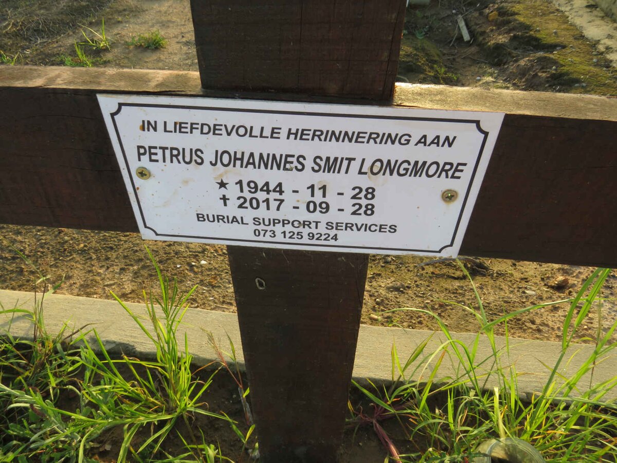 LONGMORE Petrus Johannes Smit 1944-2017