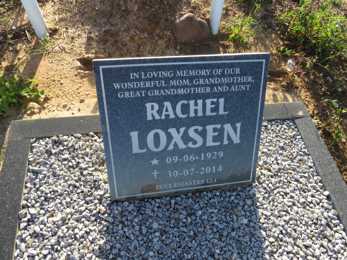 LOXSEN Rachel 1929-2014