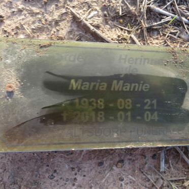 MANIE Maria 1938-2018