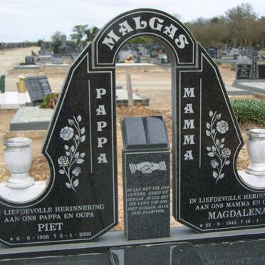 MALGAS Piet 1938-2000 &amp; Magdalena 1940-2000