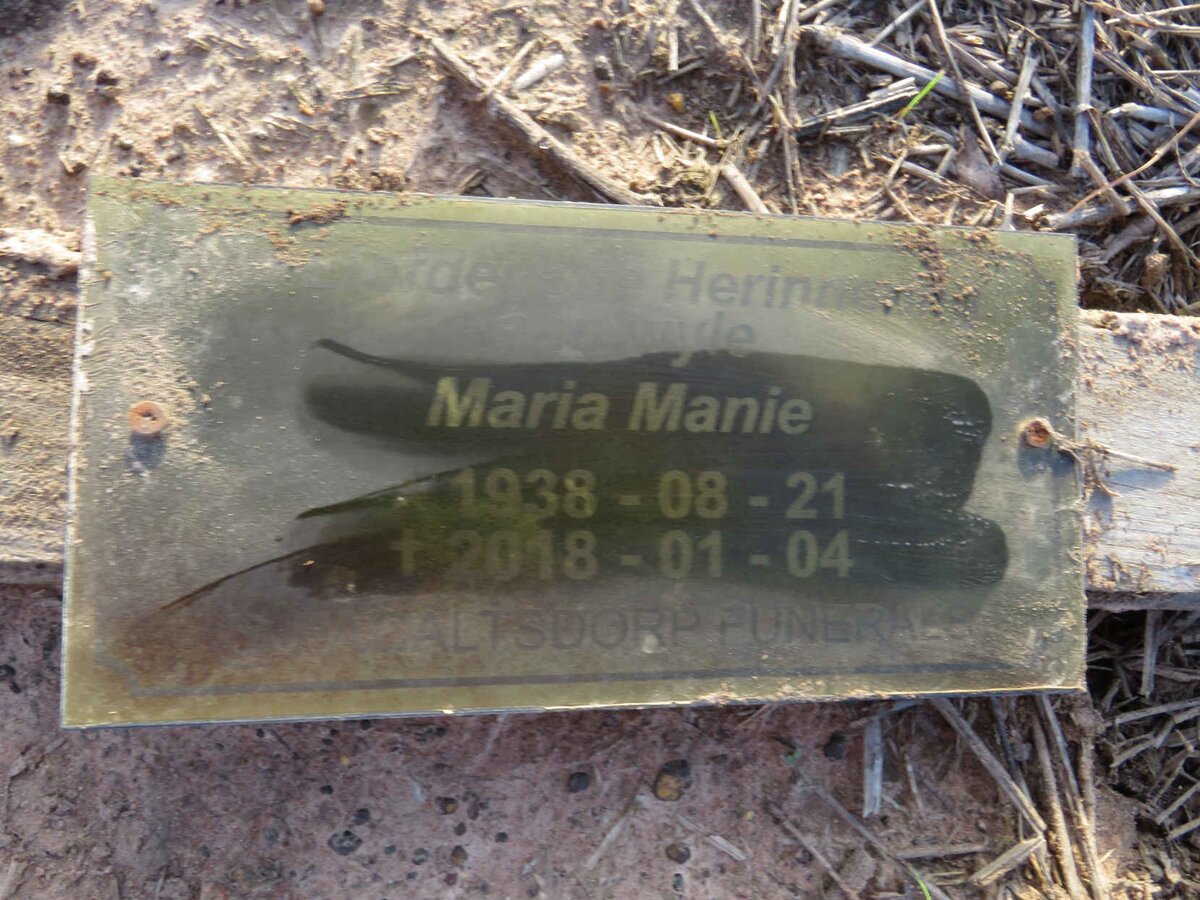 MANIE Maria 1938-2018