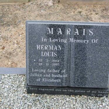 MARAIS Herman Louis 1954-1997