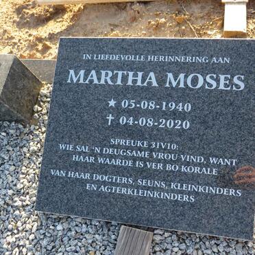MOSES Martha 1940-2020