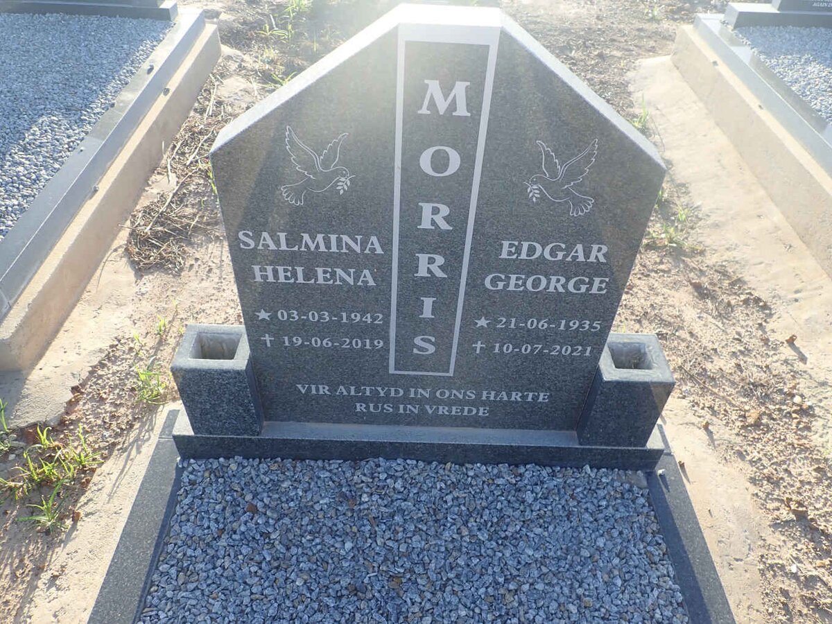 MORRIS Edgar George 1935-2021 &amp; Salmina Helena 1942-2019