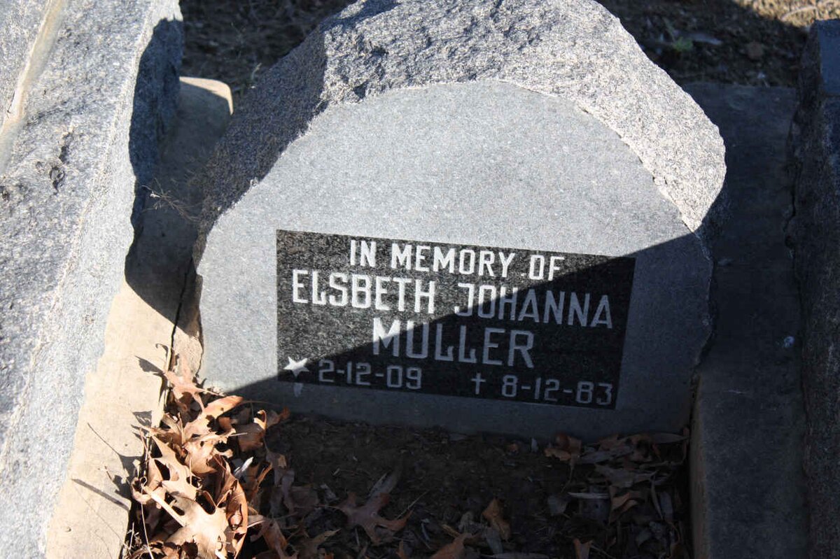 MULLER Elsbeth Johanna 1909-1983