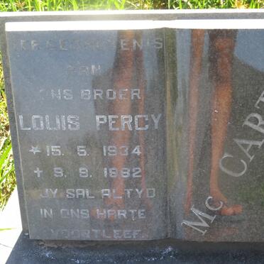 McCARTHY Louis Percy 1934-1982
