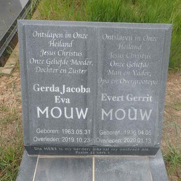 MOUW Evert Gerrit 1936-2020 :: MOUW Gerda Jacoba Eva 1963-2019