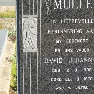 MULLER Dawid Johannes 1906-1970