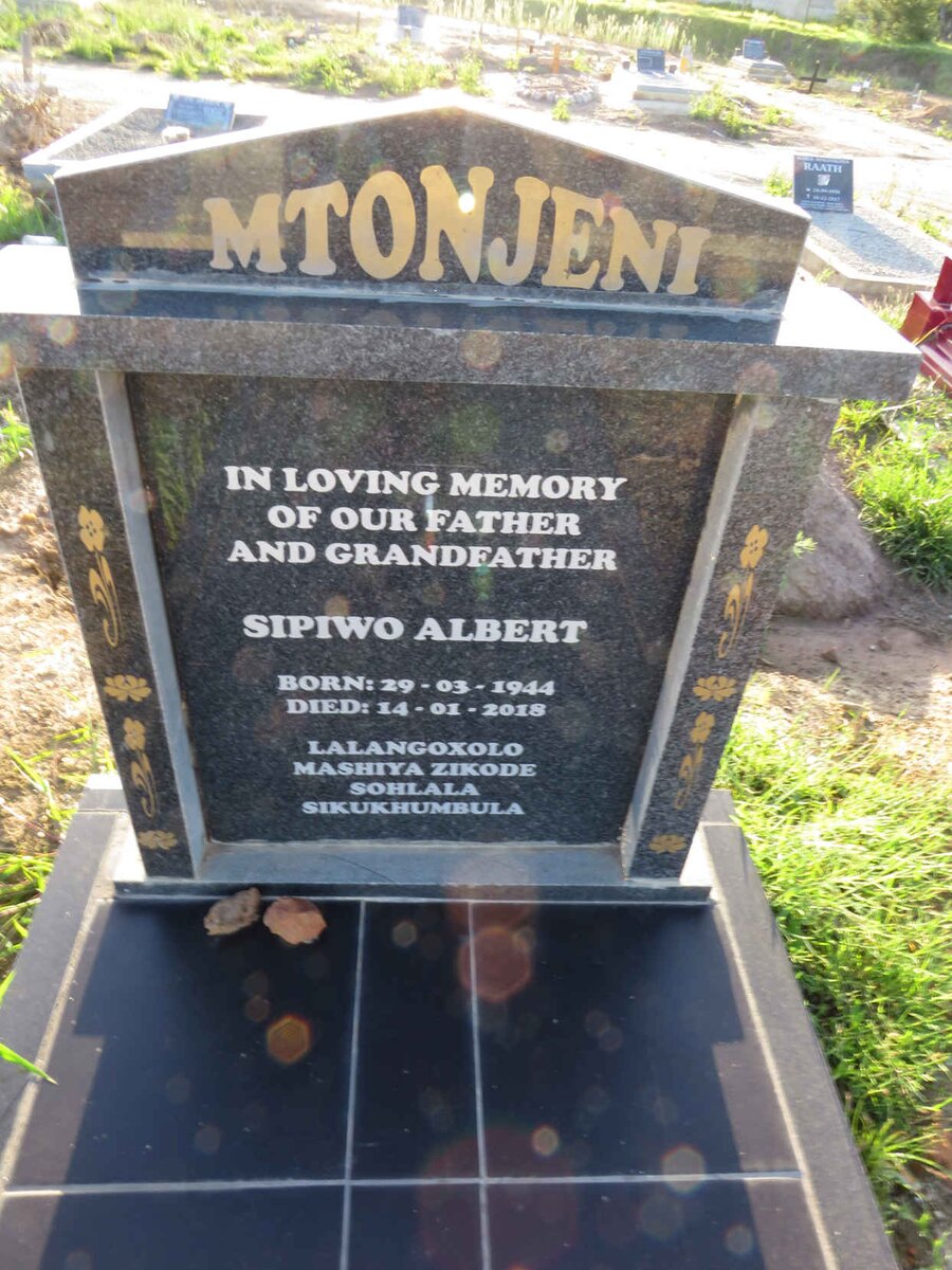 MTONJENI Sipiwo Albert 1944-2018