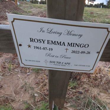 MINGO Rosy Emma 1961-2022