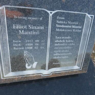 MANTINI Elliot Sinani 1917-1998