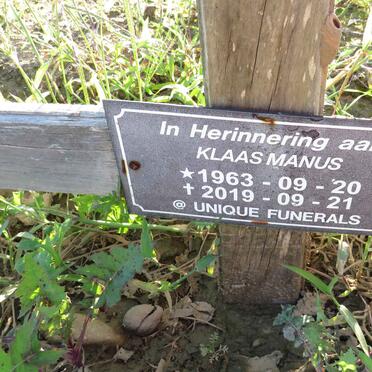 MANUS Klaas 1963-2019