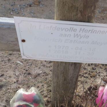 MEYER Heinrich Estiaan 1970-2018