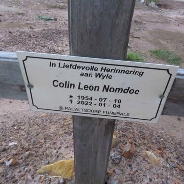 NOMDOE Colin Leon 1954-2022