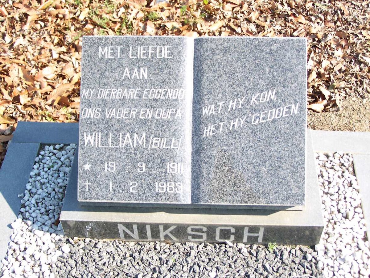 NIKSCH William 1911-1989