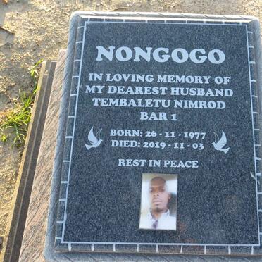 NONGOGO Tembaletu Nimrod 1977-2019