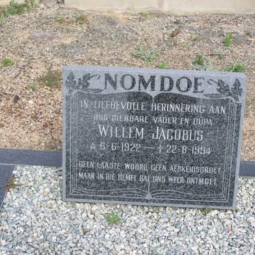NOMDOE Willem Jacobus 1922-1994