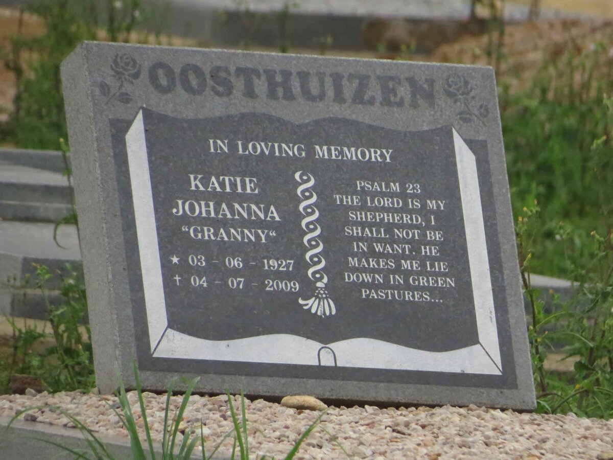 OOSTHUIZEN Katie Johanna 1927-2009