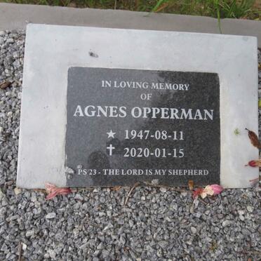 OPPERMAN Agnes 1947-2020