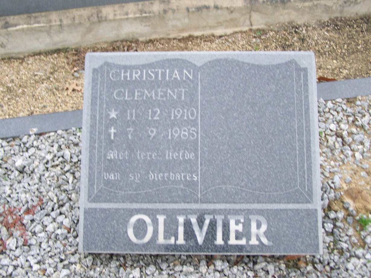 OLIVIER Christian Clement 1910-1985