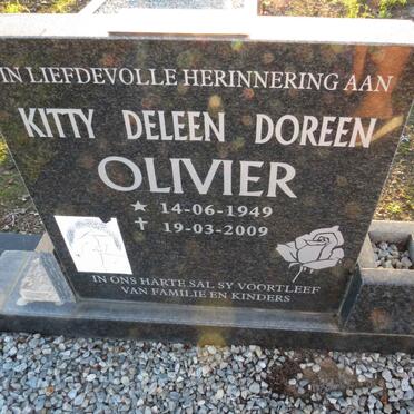OLIVIER Kitty Deleen Doreen 1949-2009