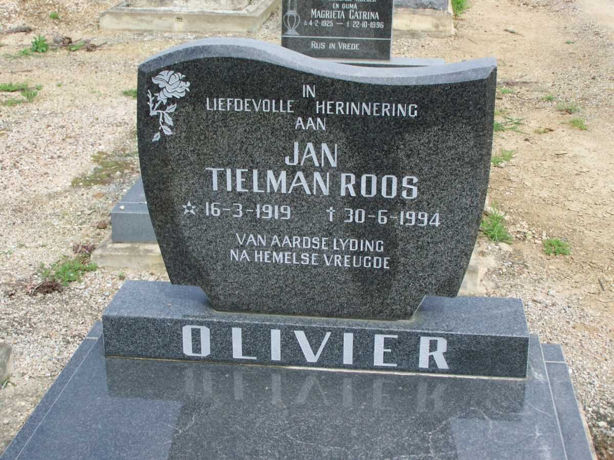 OLIVIER Jan Tielman Roos 1919-1994