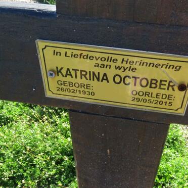 OCTOBER Katrina 1930-2015