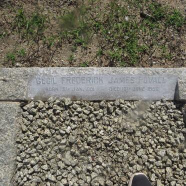 POVALL Cecil Frederick James 1901-1956