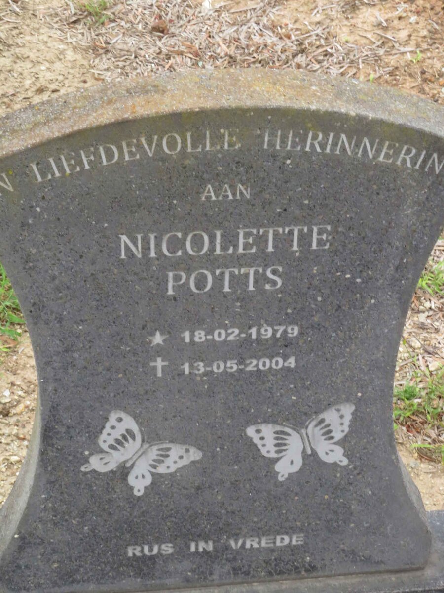 POTTS Nicolette 1979-2004