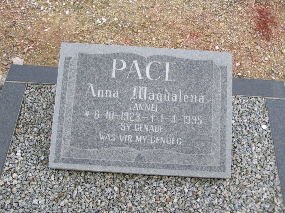 PACE Anna Magdalena 1923-1995