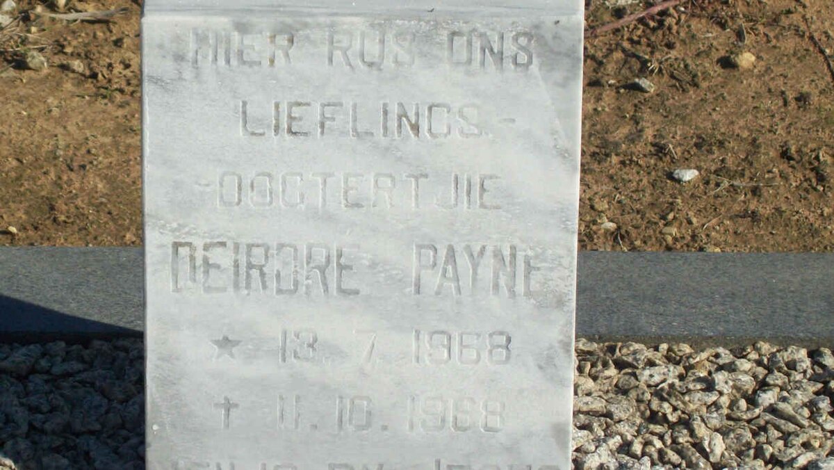 PAYNE Deirdre 1968-1968