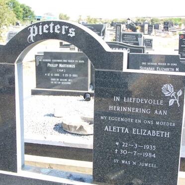 PIETERS Aletta Elizabeth 1935-1984