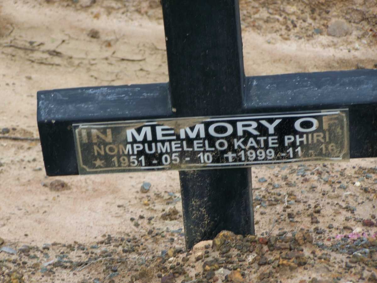 PHIRI Nompumelelo Kate 1951-1999