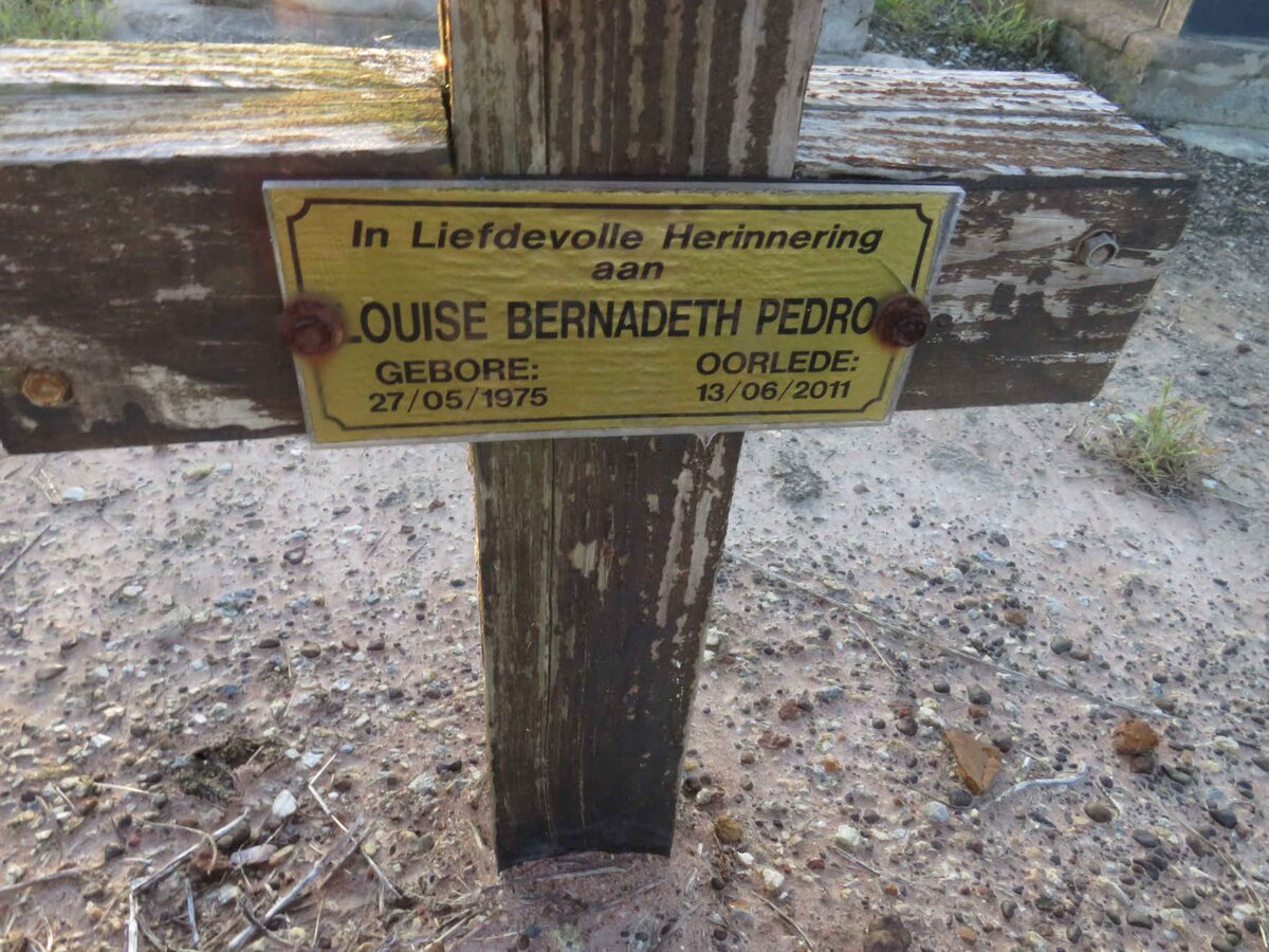 PEDRO Louise Bernadeth 1975-2011